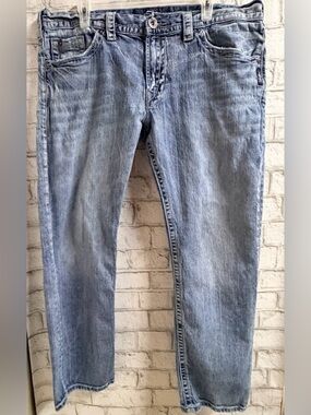 Silver Jeans Men’s Light Blue Eddie 38x32